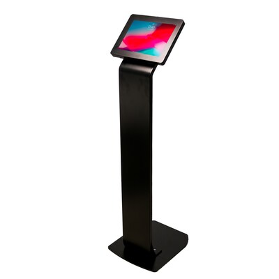 CTA Digital Premium Locking Floor Stand Kiosk Black