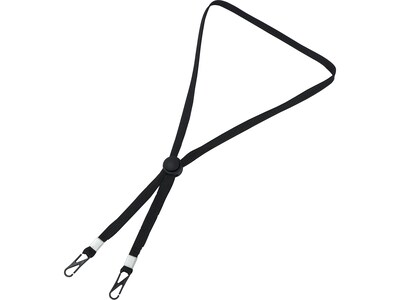 Cliq-It Face Mask Lanyard, Black, Each (CL61312BL)