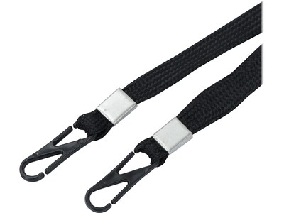 Cliq-It Face Mask Lanyard, Black, Each (CL61312BL)