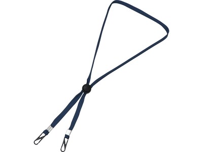 Cliq-It Face Mask Lanyard, Navy, Each (CL61312NB)