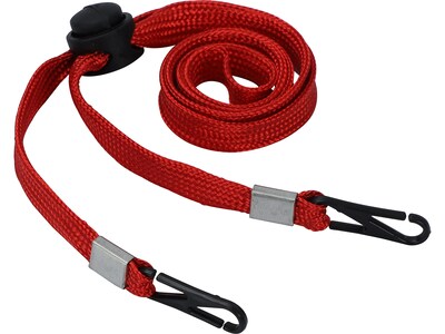 Cliq-It Face Mask Lanyard, Red, Each (CL61312RD)