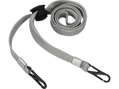 Cliq-It Face Mask Lanyard, Gray, Each (CL61312GY)