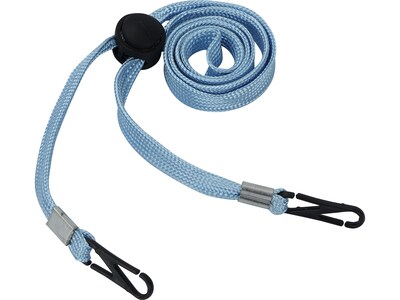 Cliq-It Face Mask Lanyard, Light Blue, Each (CL61312LB)