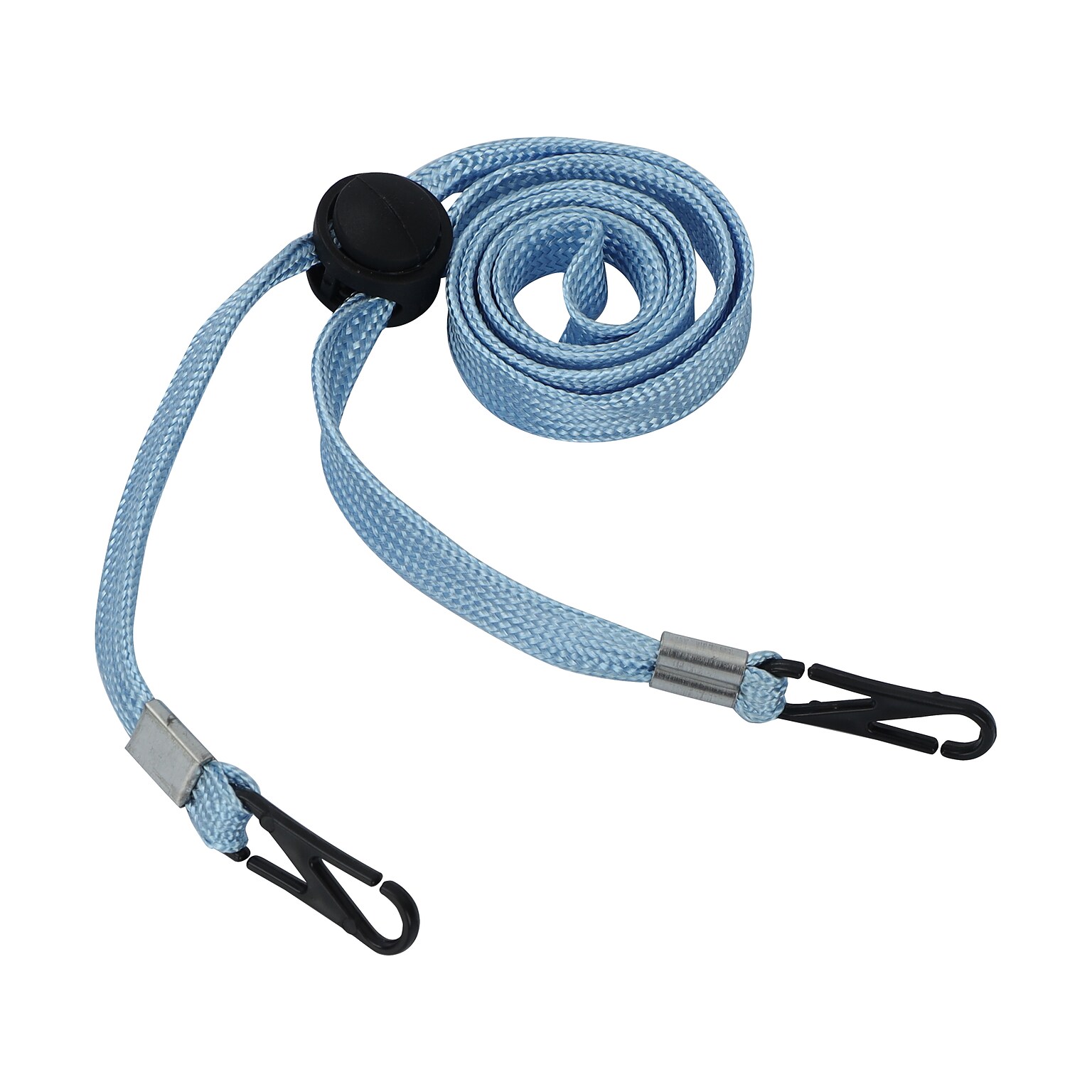 Cliq-It Face Mask Lanyard, Light Blue, Each (CL61312LB)