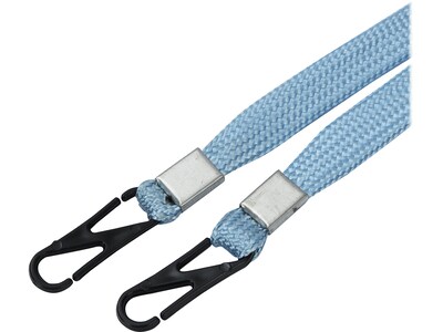 Cliq-It Face Mask Lanyard, Light Blue, Each (CL61312LB)