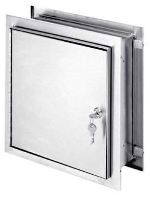 Omnimed Non-Sterile Pass-Thru Narcotic Cabinets 3.5- 5 Wall Thickness, (181785)