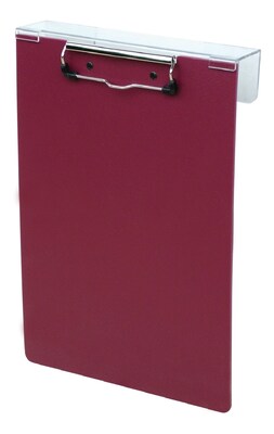 Omnimed Over-The-Bed Poly Clipboard, Burgundy (203913-BU)