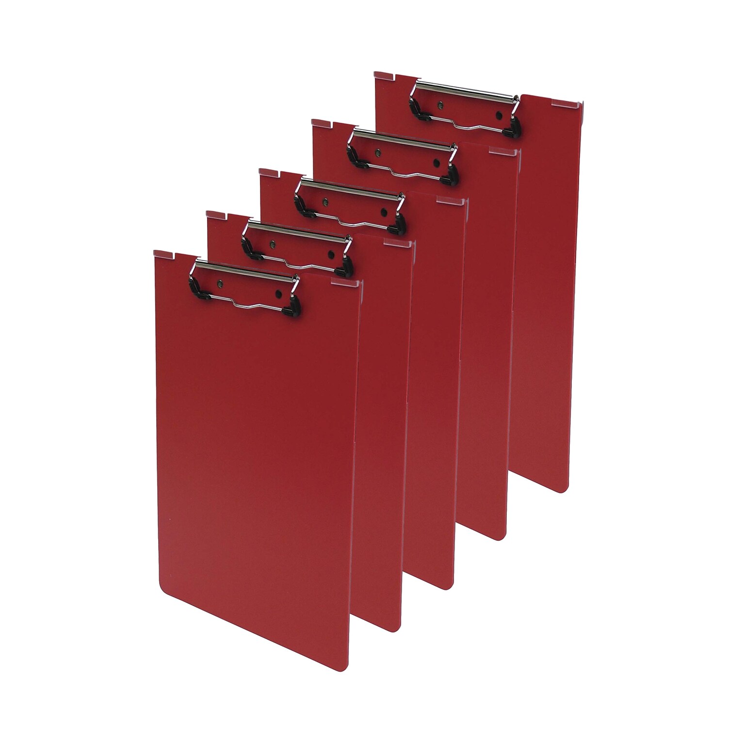 Omnimed Over-The-Bed Poly Clipboards, Red, 5/Pack (203913-RD5)