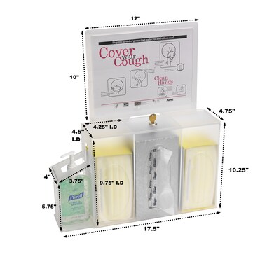 Omnimed American Made Acrylic Hygienic/Sanitation Station (304006)