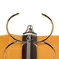 JAM Paper Designders 3" 3 -Ring Flexible Poly Binders, Orange Glass Twill, 10/Pack (821T3ORA)