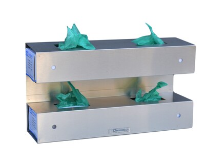 Omnimed Top Open Quad Glove Box Holder, Stainless Steel (305385)