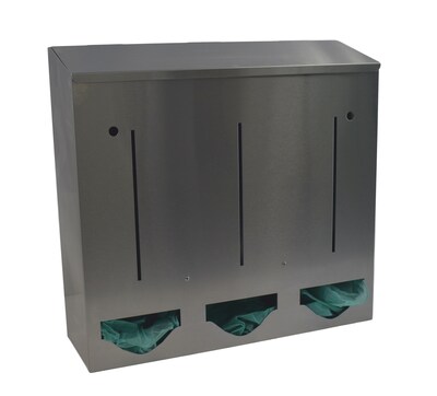 Omnimed Triple Bulk PPE Dispensers In Stainless Steel (307023)