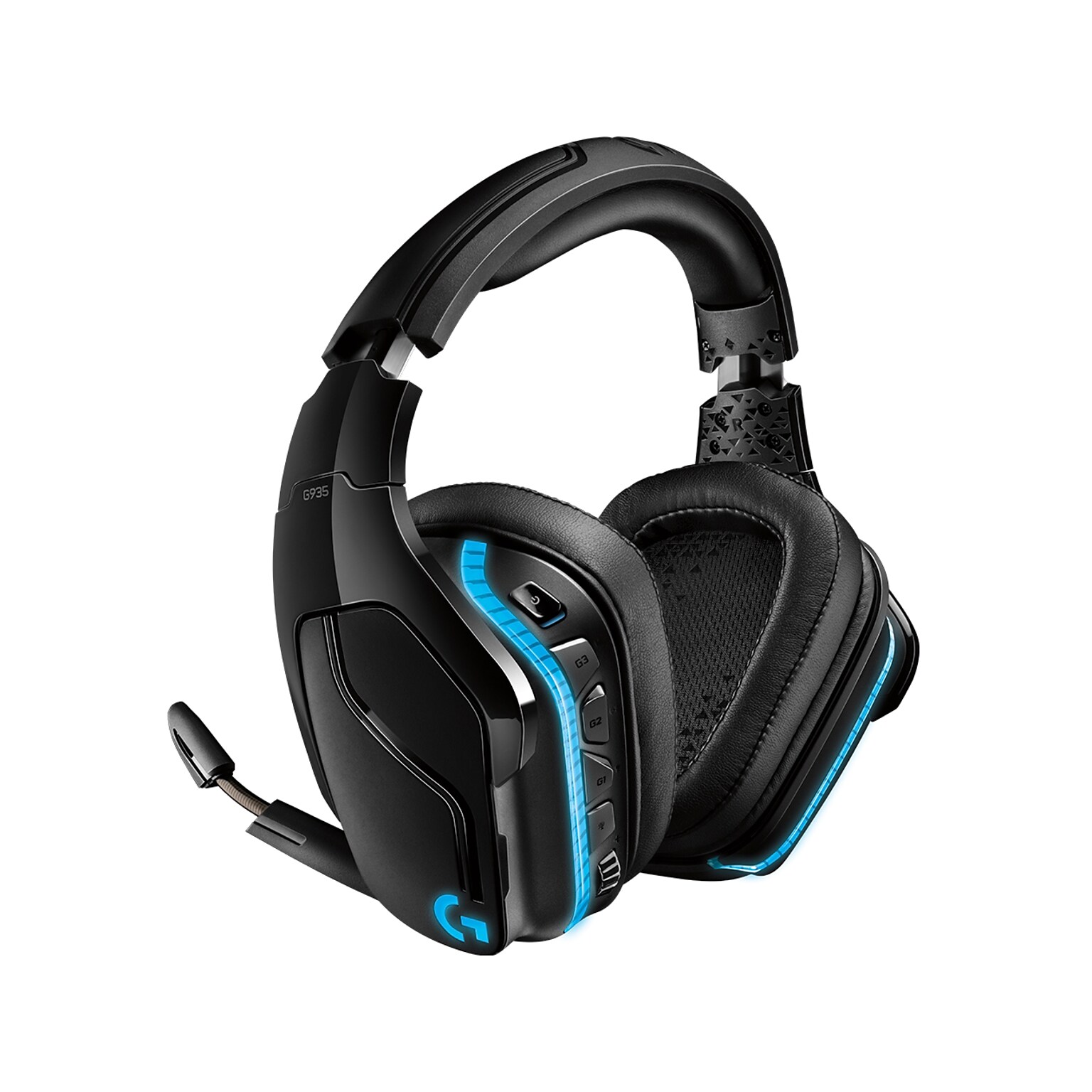 Logitech G Series G935 Wireless Over-the-Ear Gaming Headset, Black (981-000742)