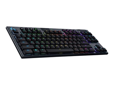 Logitech G915 TKL Tenkeyless LIGHTSPEED Wireless RGB Mechanical Gaming Keyboard, Carbon (920-009495)