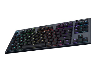 Logitech G915 TKL Tenkeyless LIGHTSPEED Wireless RGB Mechanical Gaming Keyboard, Carbon (920-009495)