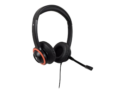 V7 Stereo Headset, Over-the-Head, Red/Black  (HU540E)