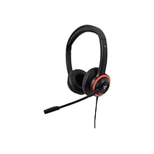 V7 Stereo Headset, Over-the-Head, Red/Black  (HA530E)