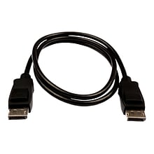 V7 V7DPPRO-1M-BLK 3.3 DisplayPort Audio/Video Cable, Black