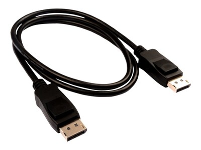 V7 V7DPPRO-1M-BLK 3.3' DisplayPort Audio/Video Cable, Black