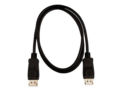 V7 V7DPPRO-1M-BLK 3.3' DisplayPort Audio/Video Cable, Black