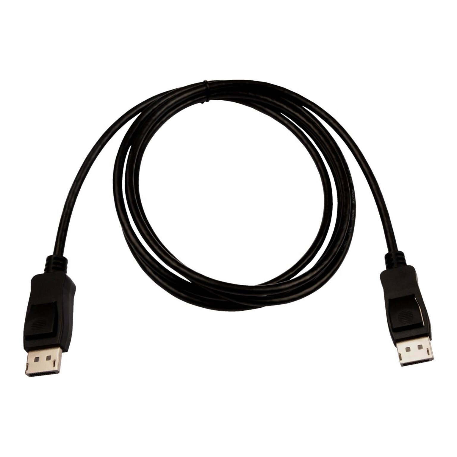 V7 V7DPPRO-2M-BLK 6.56 DisplayPort Audio/Video Cable, Black