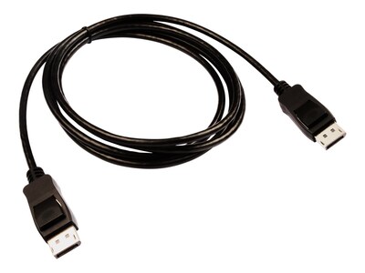 V7 V7DPPRO-2M-BLK 6.56' DisplayPort Audio/Video Cable, Black
