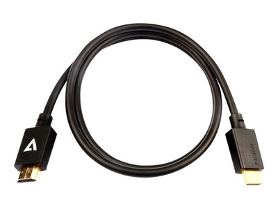 V7 V7HDMIPRO-1M-BLK 3.3 HDMI Audio/Video Cable, Black