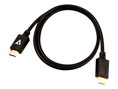 V7 V7HDMIPRO-1M-BLK 3.3' HDMI Audio/Video Cable, Black