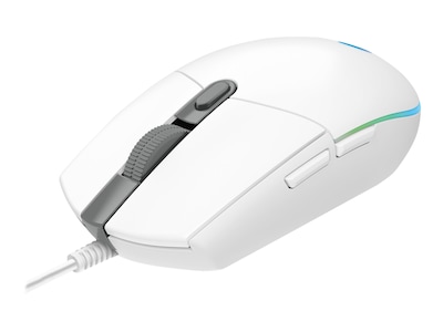 Logitech G203 Lightsync Gaming Optical USB Gaming Mouse, White (910-005791)