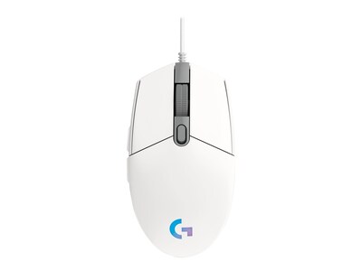 Logitech G203 Lightsync Gaming Optical USB Gaming Mouse, White (910-005791)