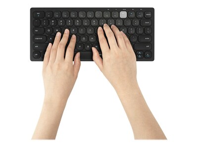 Kensington Multi-Device Dual Wireless Compact Keyboard, Black (K75502US)