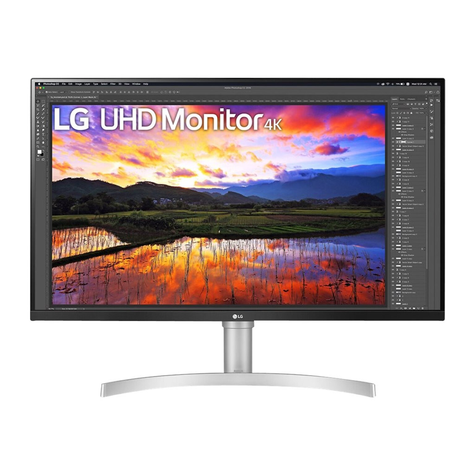 LG 32BN67U-B 32 LED Monitor, Black Texture