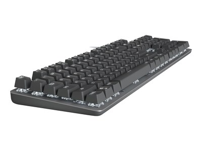 Logitech K845 Mechanical Illuminated Aluminum Gaming Keyboard, Cherry MX Blue Switches, Black (920-0