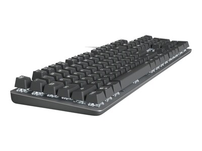 Logitech K845 Mechanical Illuminated Aluminum Gaming Keyboard, Red Switches, Black (920-009859)