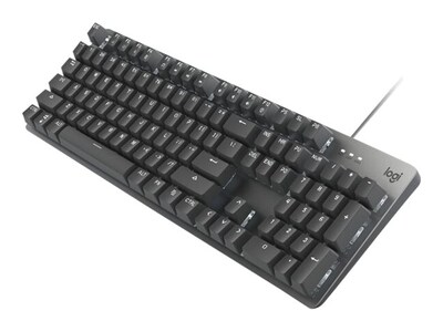 Logitech K845 Mechanical Illuminated Aluminum Gaming Keyboard, Blue Switches, Black (920-009860)