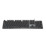 Logitech K845 Mechanical Illuminated Aluminum Gaming Keyboard, Brown Switches, Black (920-009862)
