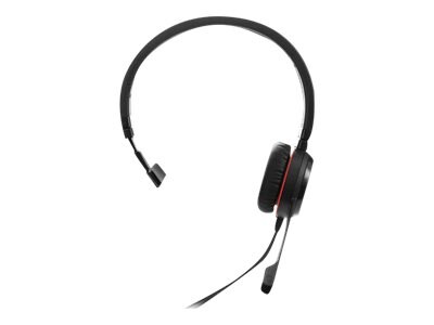 Jabra Evolve 20SE UC Mono Computer Headset, Over-the-Head, Black (4993-829-489)