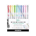 Zebra Mildliner Twin Tip Highlighters, Assorted Colors, 10/Pack (78101)