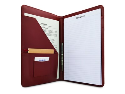 Samsonite Leather Business Leather Padfolio, Saddle (116468-1770)
