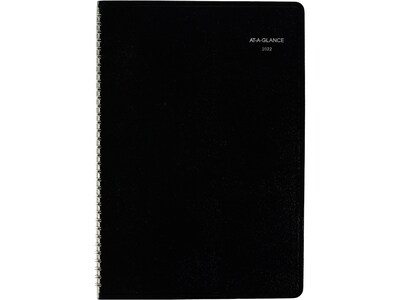 2022 AT-A-GLANCE DayMinder 8 x 12 Monthly Planner, Black (G470-00-22)