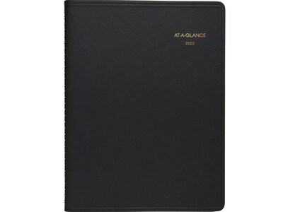 2022 AT-A-GLANCE 8.25 x 11 Weekly Appointment Book, Black (70-950-05-22)