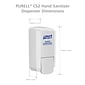 PURELL PURELL CS Wall Mounted Hand Sanitizer Dispenser, White (4121-06)