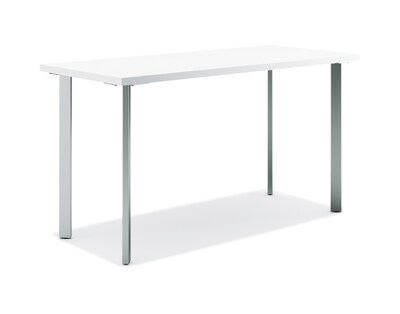 HON Coze 48W Desk, Designer White and Silver (RPL2448DWP6)