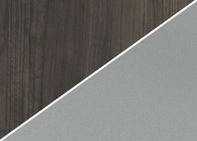 HON Coze 48"W Desk, Florence Walnut and Silver (HONRPL2448FWP6)