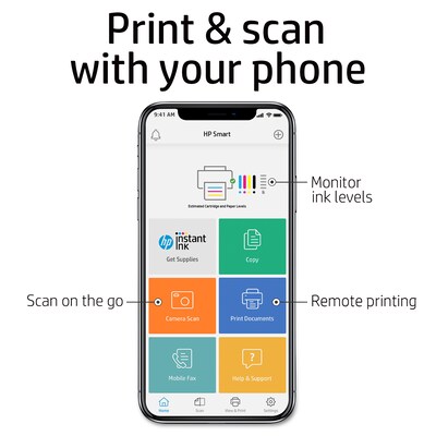HP OfficeJet 250 Wireless Color Inkjet Printer, All-In-One, Print, Scan, Copy (CZ992A#B1H)
