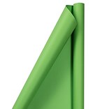 JAM Paper Gift Wrap, Matte Wrapping Paper, 25 Sq. Ft, Matte Lime Green, Roll Sold Individually (1701