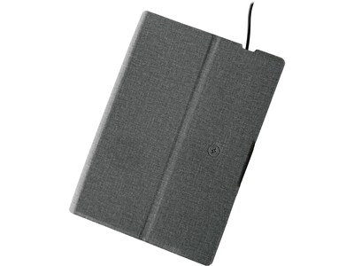 Nicci Wireless Charging Notebook, Gray (CBM3931-GRY)