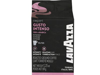 Lavazza Gusto Intenso Spices, Caramel Ground Coffee, Dark Roast, 2.25 oz, 30/Carton (2459) | Quill