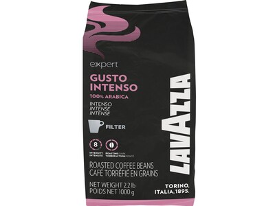 Lavazza Gusto Intenso Spices, Caramel Beans Coffee, Dark Roast, 35.2 oz., 6/Carton (2460)