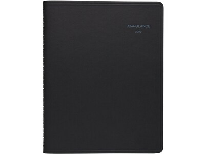 2022 AT-A-GLANCE QuickNotes, 8.25 x 11 Monthly Planner, Black (76-06-05-22)